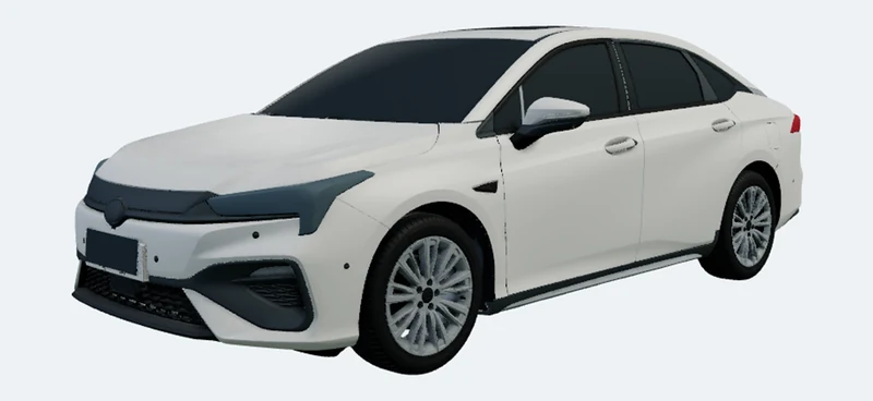 广汽埃安 AION S 本车3D外观渲染